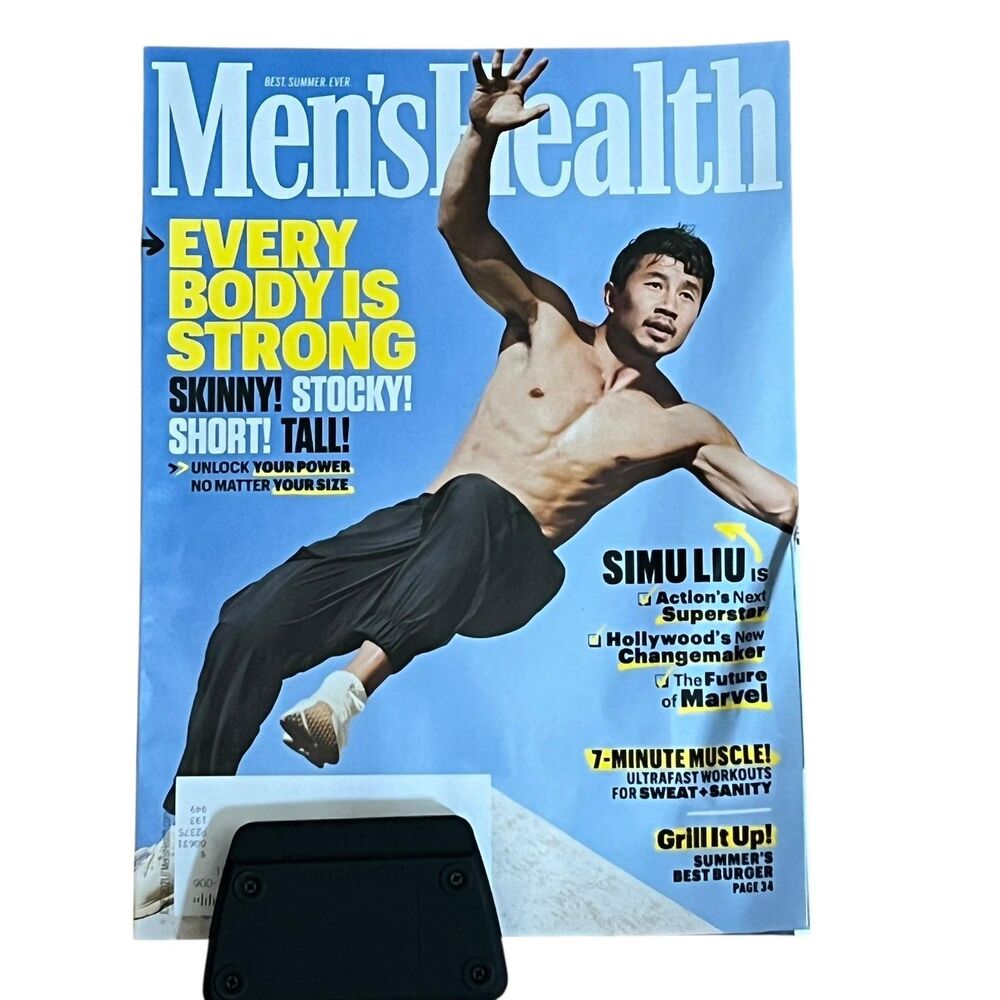 Mens Health Magazine Simu Liu Marvel Cover Summer Fitness Grill Workout